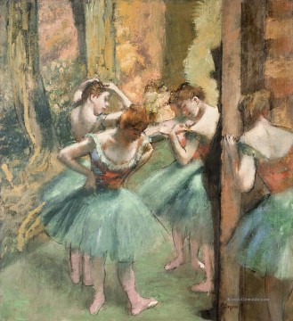 Tänzer Rosa und grüne Edgar Degas Ölgemälde